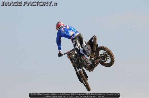 2009-10-03 Franciacorta - Motocross delle Nazioni 0985 Free practice MX2 - Davide Guarnieri - Yamaha 250 ITA